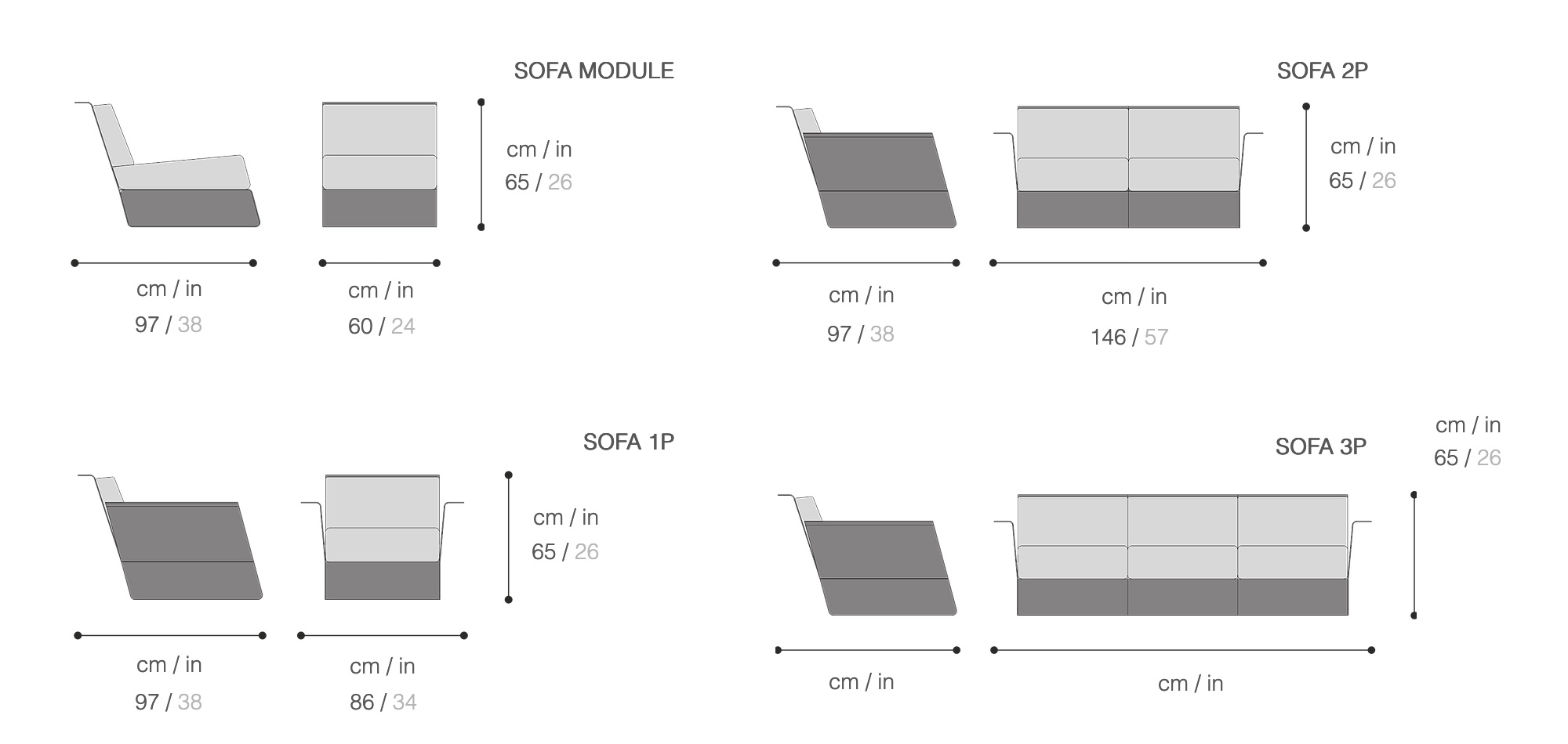 Sachi spikes sofa technic